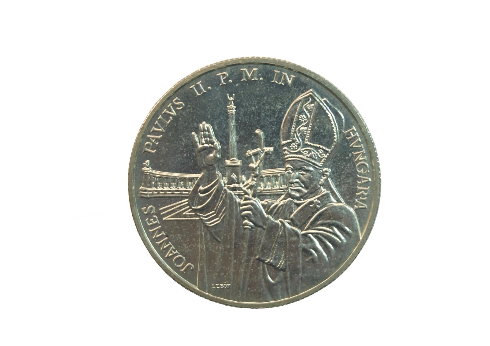 Strieborná minca 500 forint Ján Pavol II. 1991