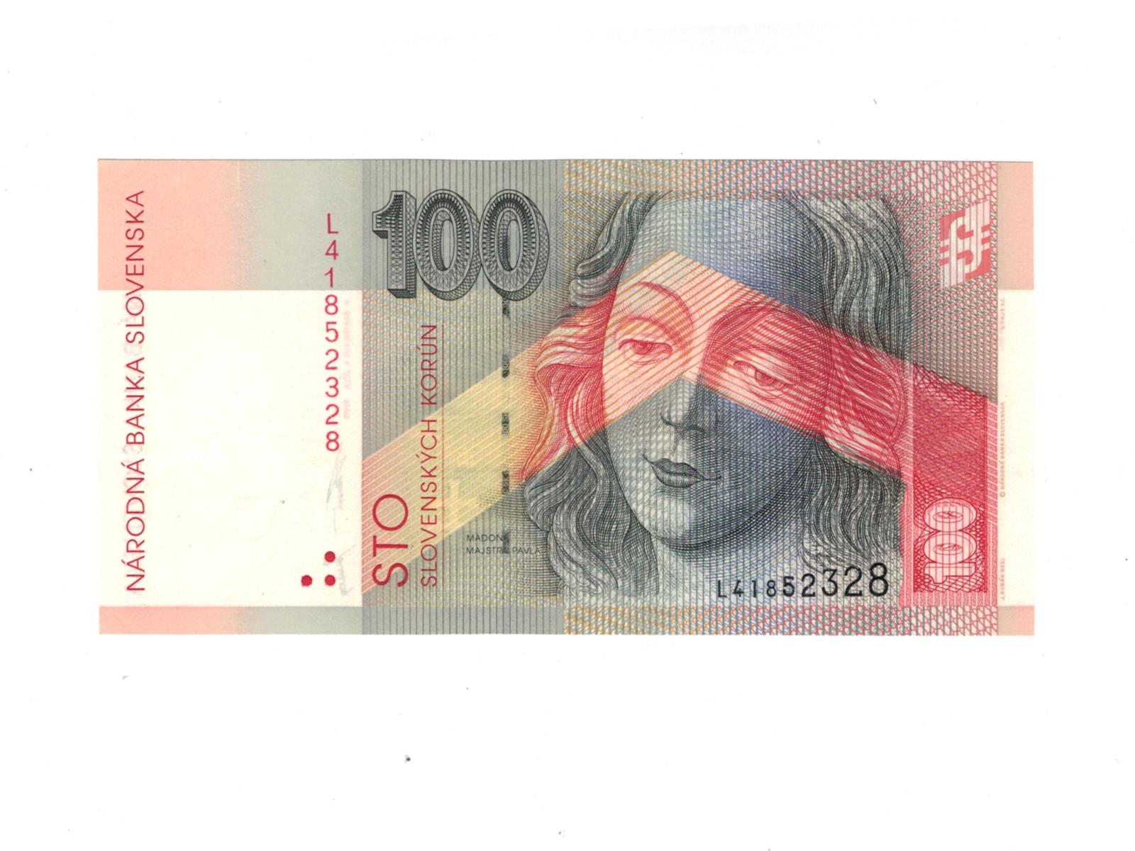 100 korún slovenských 1999 Séria L UNC