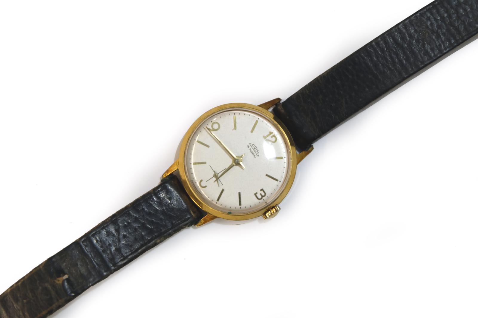 Luxusné dámske hodinky Prim 15 rubínov pozlátené
