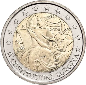 2005 2 EURO Taliansko - Európska ústava