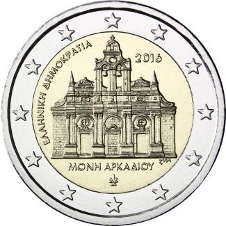 2016 2 Euro Grécko - Kláštor Arkadi