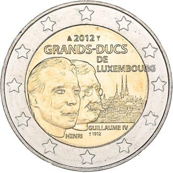 2012 2 EURO Luxembursko - Guillaume IV.