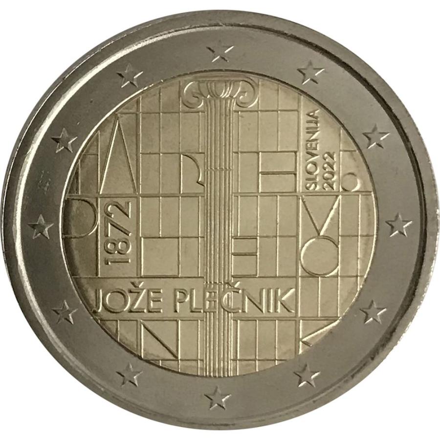 Slovinsko 2 eurá 2022 Jože Plečnik