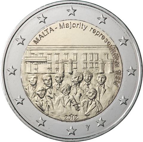 2012 2 EURO Malta - Väčšinové zastúpenie 1887