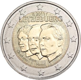 2011 2 EURO Luxembursko  - Veľkovojvoda Jean