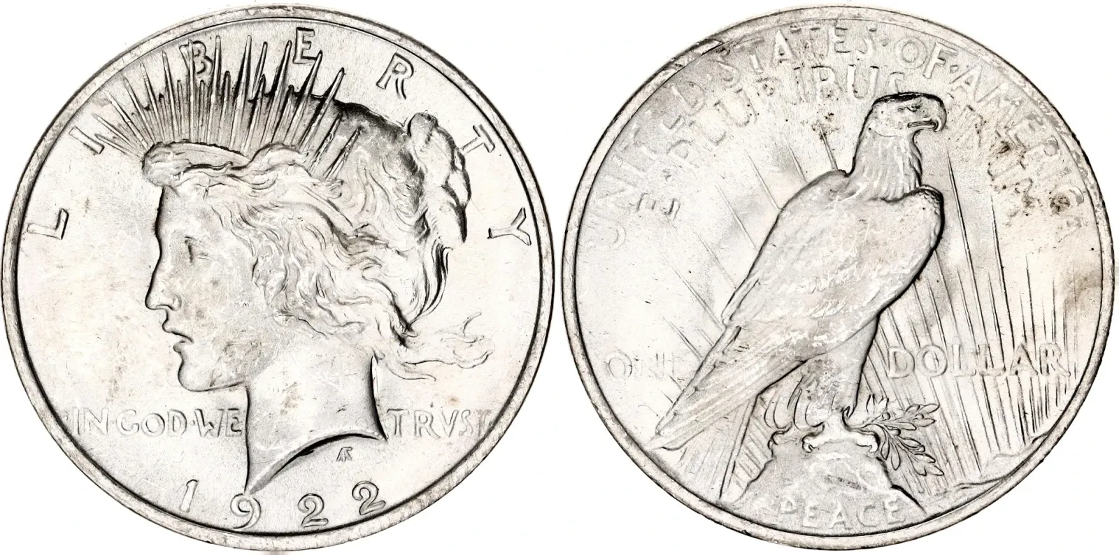 Strieborná veľká minca United States dollar 1922