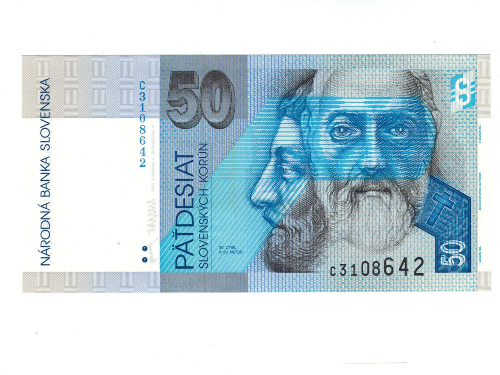 50 korún slovenských 1993 Séria C UNC