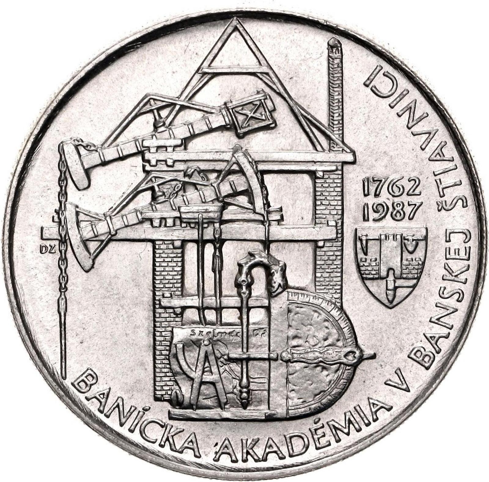 1987 100 Kčs - Banícka akadémia v Banskej Štiavnici - 225. výročie založenie