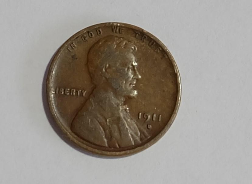1 Cent 1911 USA D Lincoln