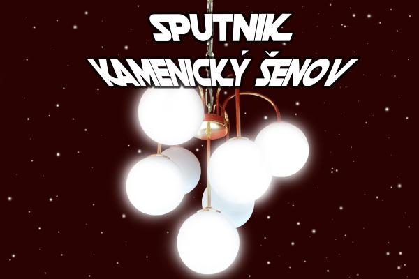 Krásny dizajnový luster Kamenický Šenov Sputnik
