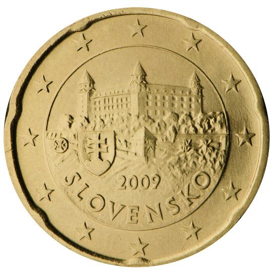 2009 20 centov Slovensko UNC