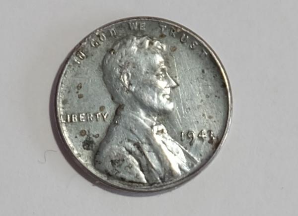 1 Cent 1943 USA  Lincoln železo