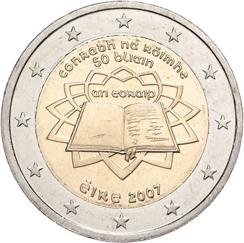 írsko 2 eurá Rímska Zmluva 2007