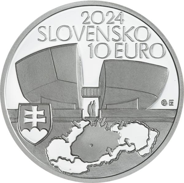 10 EUR Strieborná minca 2024 SNP - 80. výročie Proof a BU