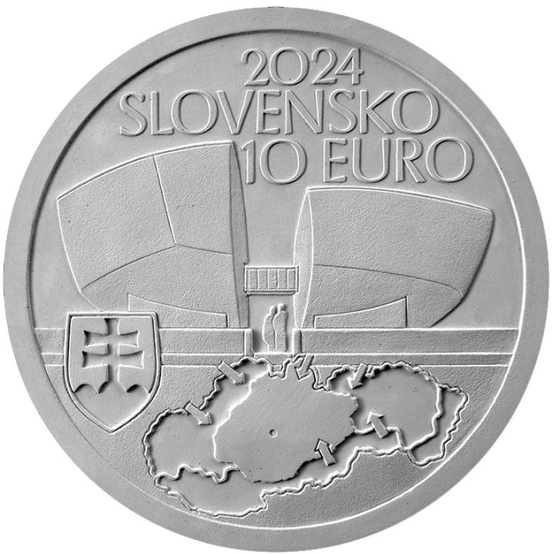 10 EUR 2024 Strieborná minca SNP - 80. výročie Proof a BU