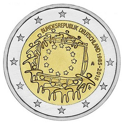 2015 2 EURO Nemecko - 30 rokov Europskej vlajky A