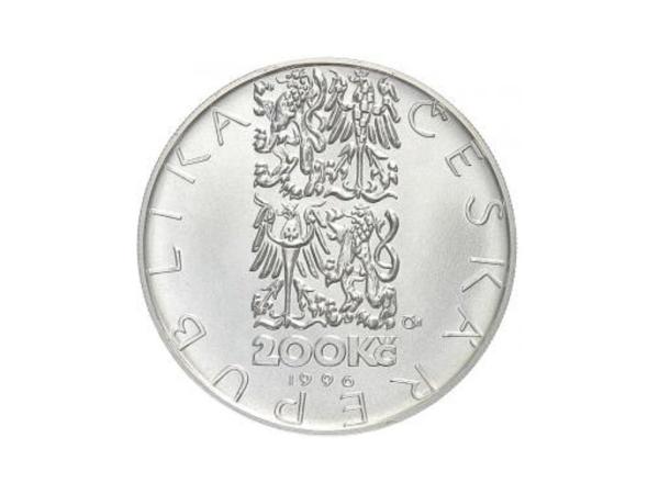 Pamätná strieborná minca. 200 kč 1996. 200. výročie narodenia Jean-Baptist Gapard Deburaua