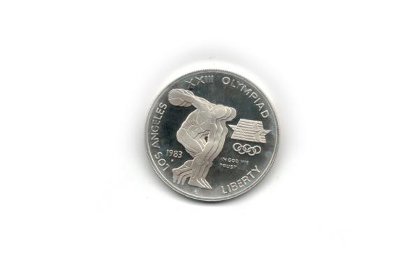 Strieborná minca 1 dollar 1983 Olympiáda