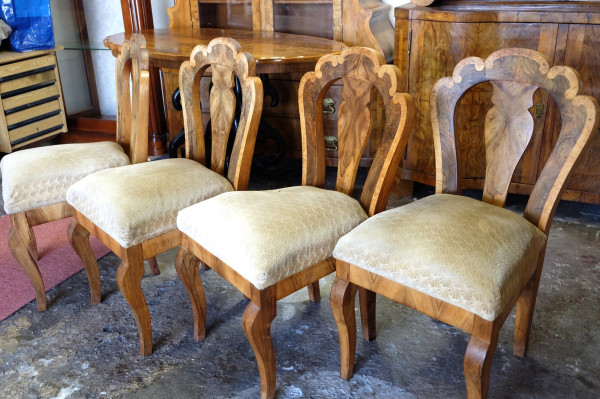 1820-1845 Biedermeier Set stoličiek 3
