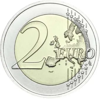 2015 2 Euro Francúzsko - 30 rokov Europskej vlajky