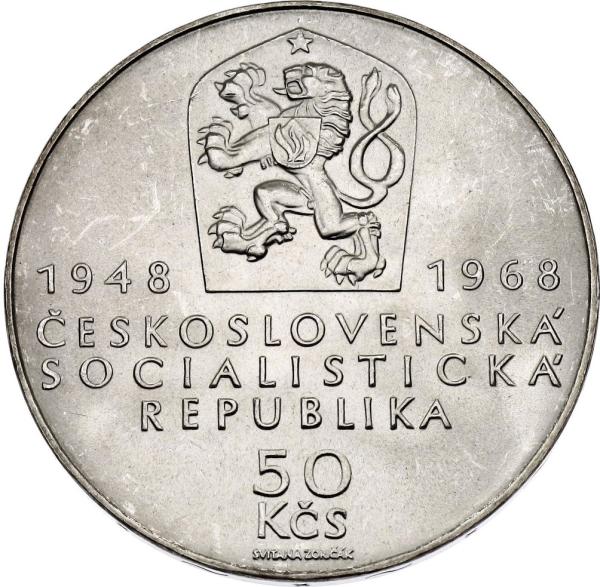 1968 50 Kčs -50.výročie vzniku Československa