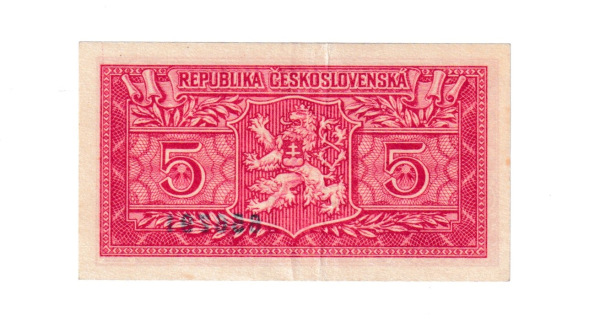 1949 5 Kčš séria A stav Xf 1