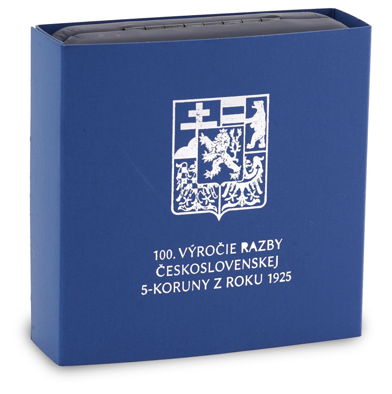 2025 Strieborná medaila - 100. výročie razby prvej Československej 5-koruny 3