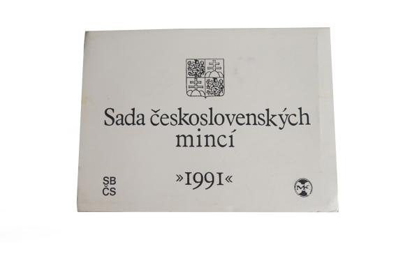 Sada obehových mincí 1991 Československo