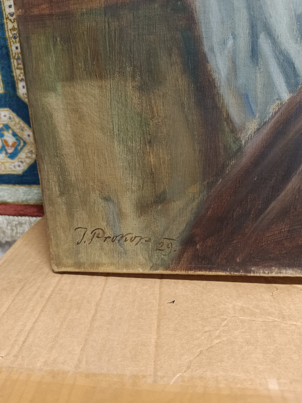 1929 Portrét art deco dámy Akad. Mal Jozef Prokop 5