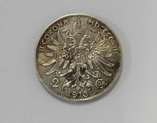 1913 2 Koruna Bz Franz Jozef Rakúsko Uhorsko
