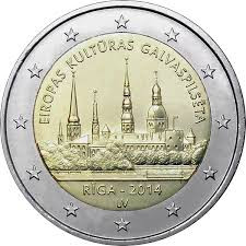Lotyšsko 2 eurá 2014 Riga