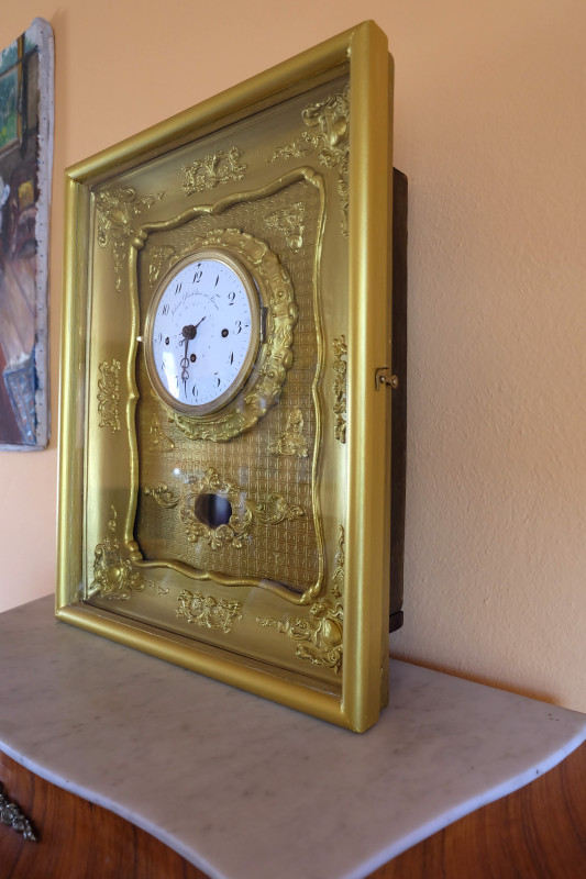 Biedermeier hodiny na stenu funkčné 4