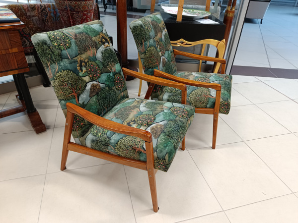 Dizajnové retro kreslo, návrh Jiroutek 70.roky 20.storočia