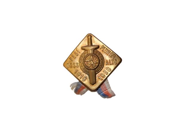 1938 odznak Peší pluk dos alto 1918 -1938