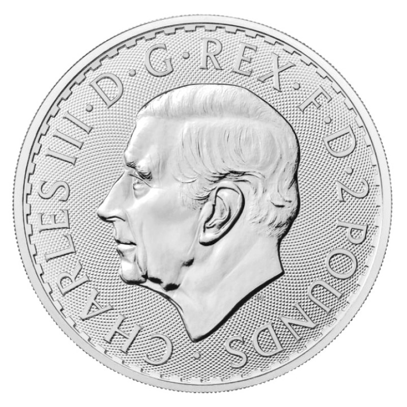 2023 2 Pounds AnglickoBU 1 Oz Ag Britannia (King CharlesIII) 1