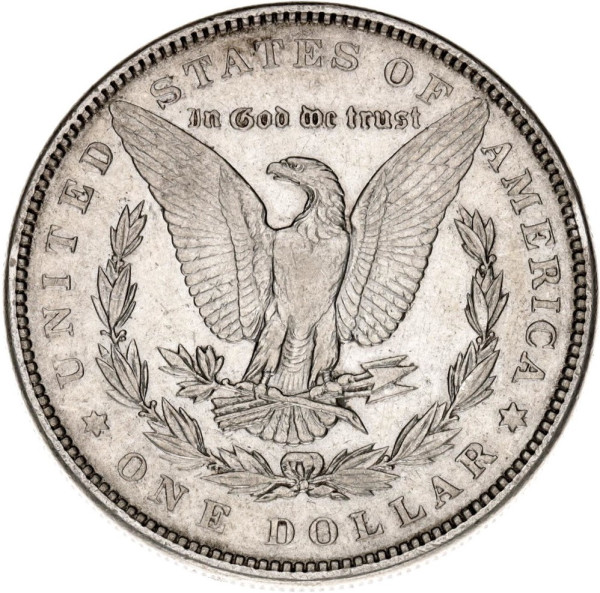 1889 Strieborná veľká minca Morgen dollar 1