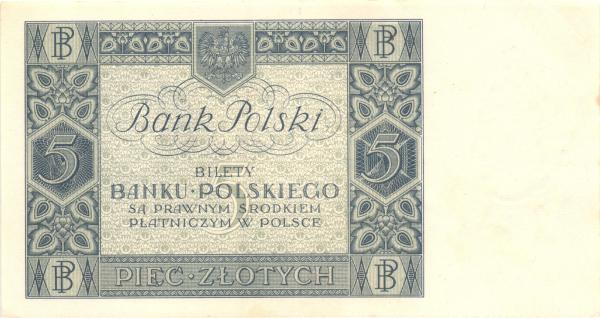 1930 5 Zlotych