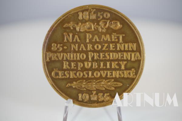 Bronzová medaila T.G. Masaryk 85. narodeniny 1935