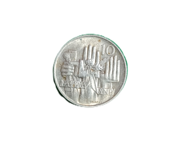 1964 10 Kčs- Slovenské národné povstanie -20. výročie