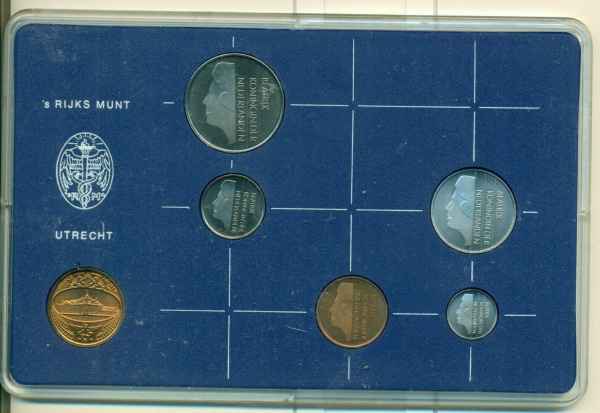 Proof set mincí Holandsko 1985 1
