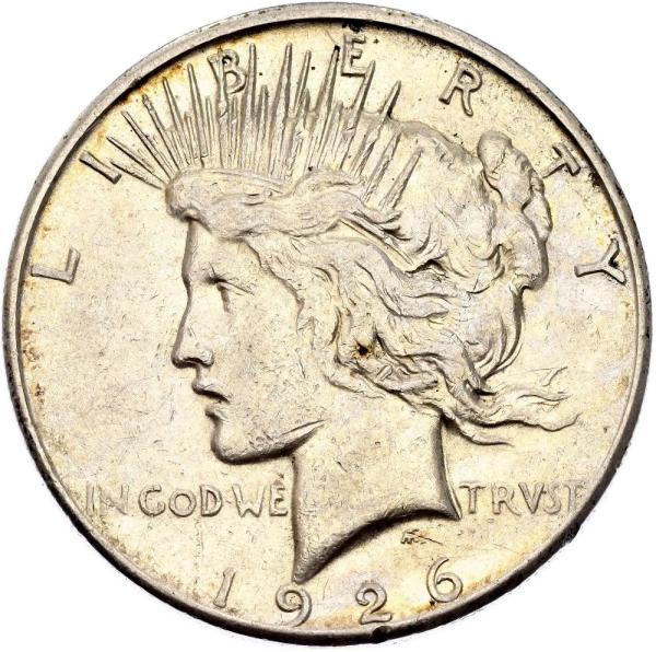 Strieborná veľká minca United States dollar 1926 S