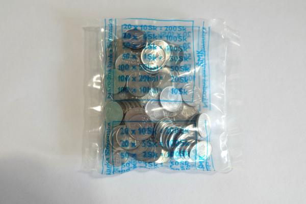 10 Halierov Set mincí 1996 v originál bankovom sáčku UNC