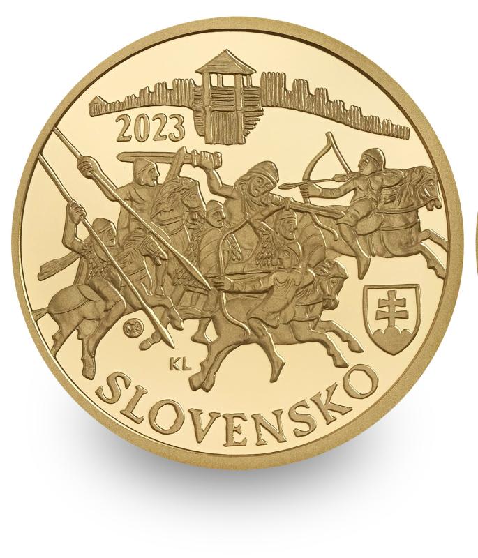 100 EURO/2023 - Vznik Samovej ríše - 1400. výročie vrátane pametného listu