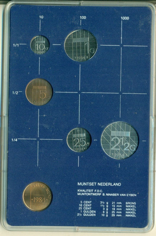 Proof set mincí Holandsko 1985