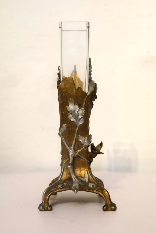 Bohato zdobená secesná váza 4