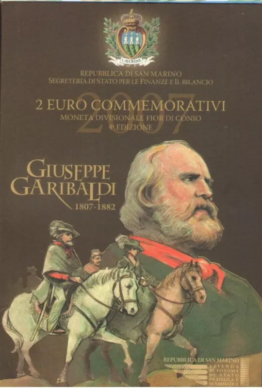 2007 San Maríno2 eurá Giuseppe Garibaldi