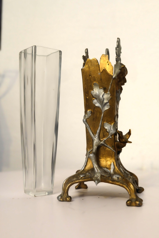 Bohato zdobená secesná váza 5