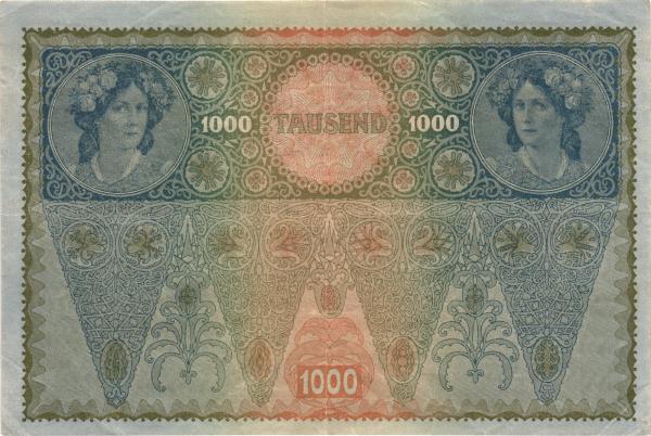 1919 1000 Koruna Rakúsko 1