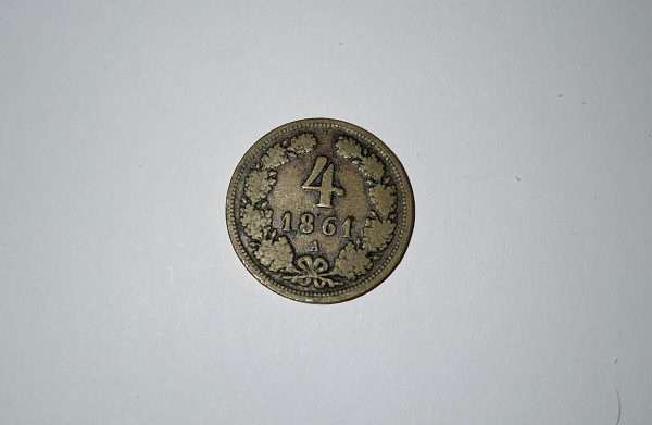František Jozef I. 4 grajciar 1861 A TOP STAV