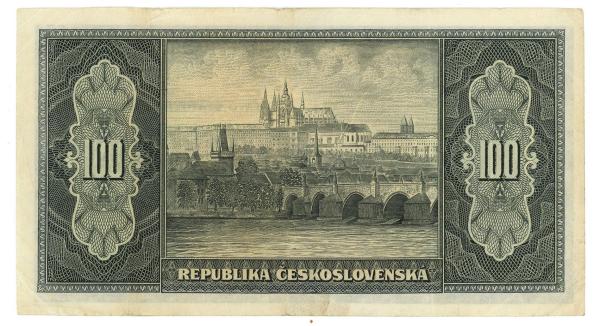 1945 100 korun Masaryk séria PG